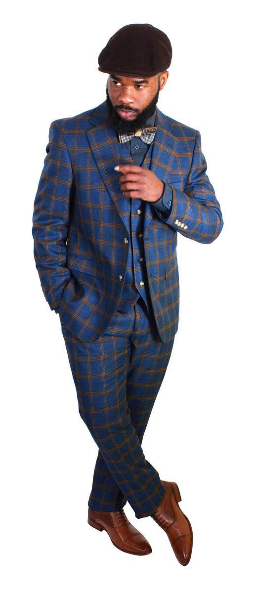 Vitali Bottle Slim Fit Vested Suit M1805 main image 1