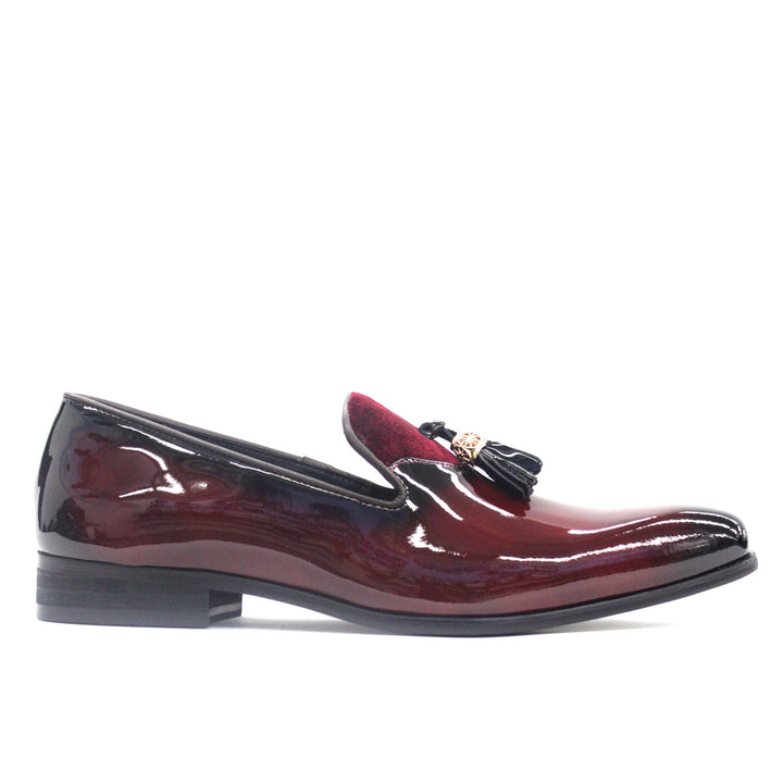 Moretti Black Label 10 Medium Burgundy Leather Buckle Slip 