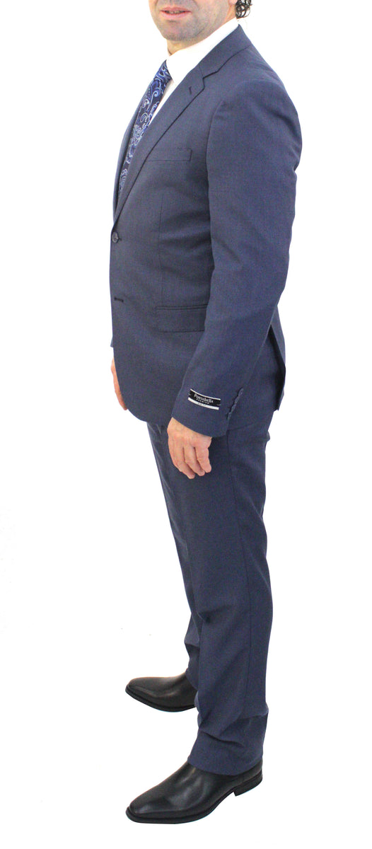 Portabella,SHARK SKIN2 BUTTONSDRESSY SUITS62BLUE